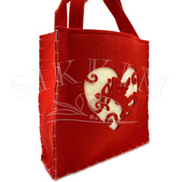 Filcowa torebka `Amorek na Walentynki` duża